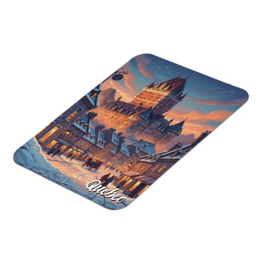 Quebec City Chateau Frontenac マグネット (左側)