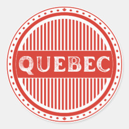 Quebec City Pride Emblem – Canadian Identity ラウンドシール