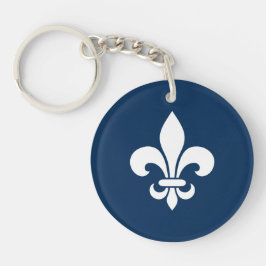 Québec France fleur de lys Français - VOS COULEURS キーホルダー