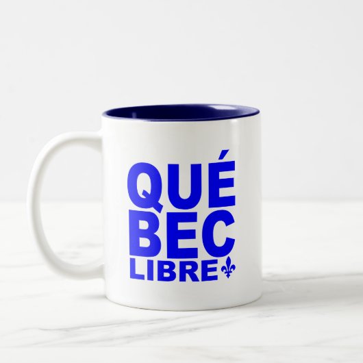 Québec Libre! ツートーンマグカップ (左)