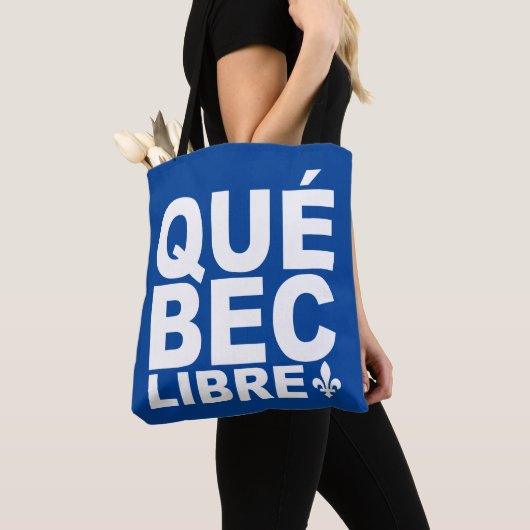 Québec Libre トートバッグ (クローズアップ)