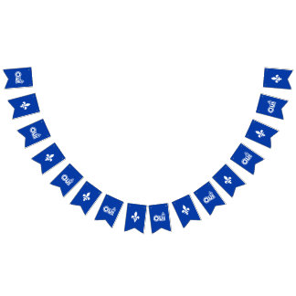 QUEBEC OUI バンティングフラッグ