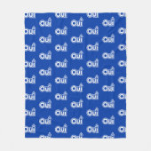QUEBEC OUI フリースブランケット (正面)