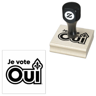 Québec OUI ラバースタンプ