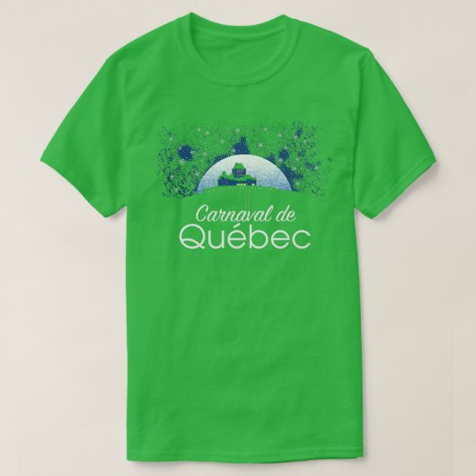 Quebec Winter Carnival Ice Hotel Snow Cold Festiva Tシャツ (デザイン正面)