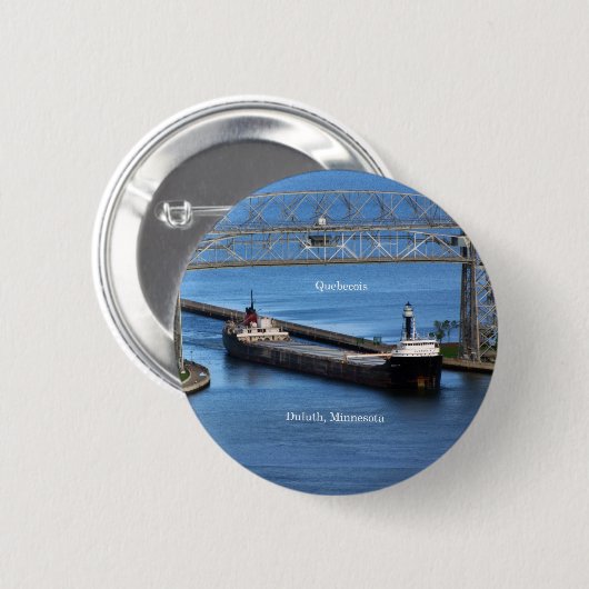 Quebecois Duluthボタン 缶バッジ (正面&裏面)