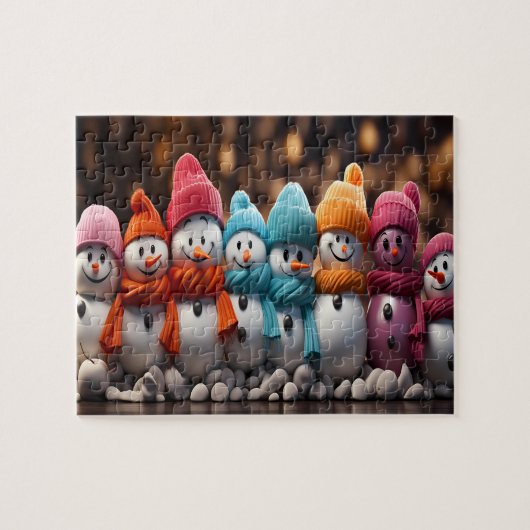 Quebra-Cabeça Bonecos de Neve ジグソーパズル (横)