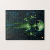 Quebra-Cabeça Extraterrestre futurista ジグソーパズル (横)