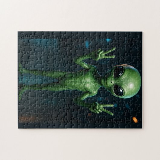 Quebra-Cabeça Extraterrestre futurista ジグソーパズル (横)