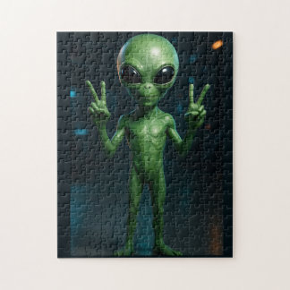 Quebra-Cabeça Extraterrestre futurista ジグソーパズル