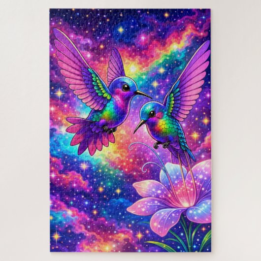 Quebra-Cabeça (Puzzle) Beija-Flores Enamorados ジグソーパズル (縦)