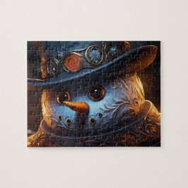 Quebra-Cabeça (Puzzle) Boneco de Neve Estiloso ジグソーパズル