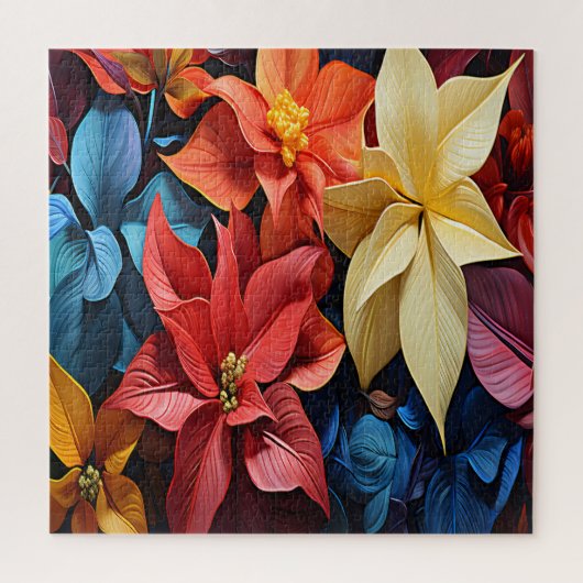 Quebra-Cabeça (Puzzle) Flores Natalinas ジグソーパズル (縦)