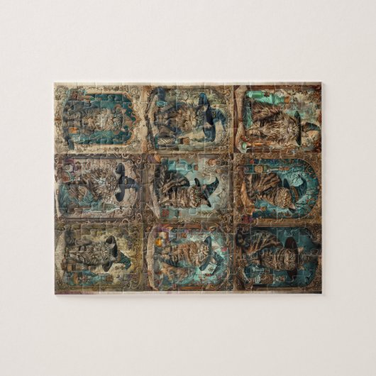 Quebra-Cabeça (Puzzle) Halloween das 9 Vidas ジグソーパズル (横)