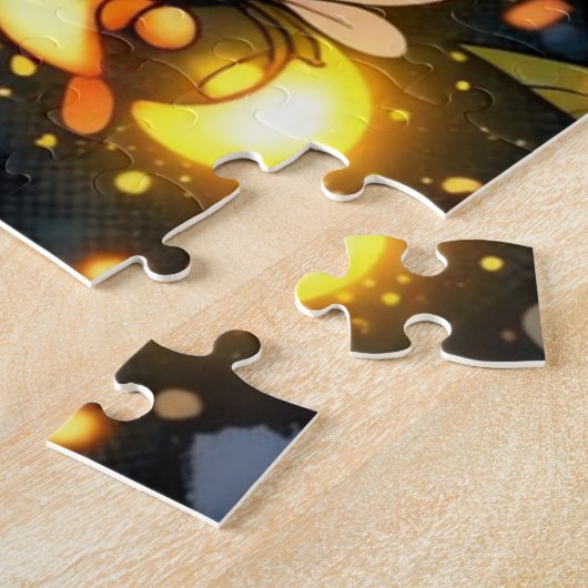 Quebra-Cabeça (Puzzle) Meia-noite com Beija-Flores ジグソーパズル (側面)