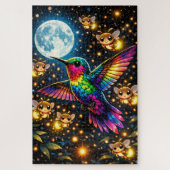 Quebra-Cabeça (Puzzle) Meia-noite com Beija-Flores ジグソーパズル (縦)