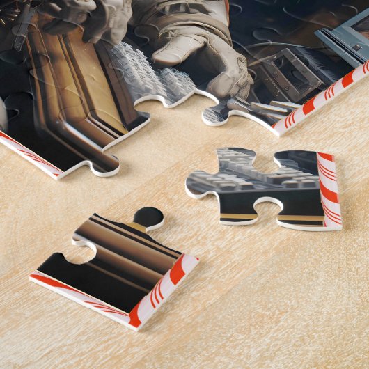 Quebra-Cabeça (Puzzle) Natal Cyberpunk ジグソーパズル (側面)