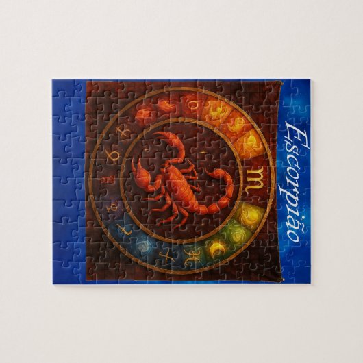 Quebra-Cabeça (Puzzle) Signo de Escorpião ジグソーパズル (横)