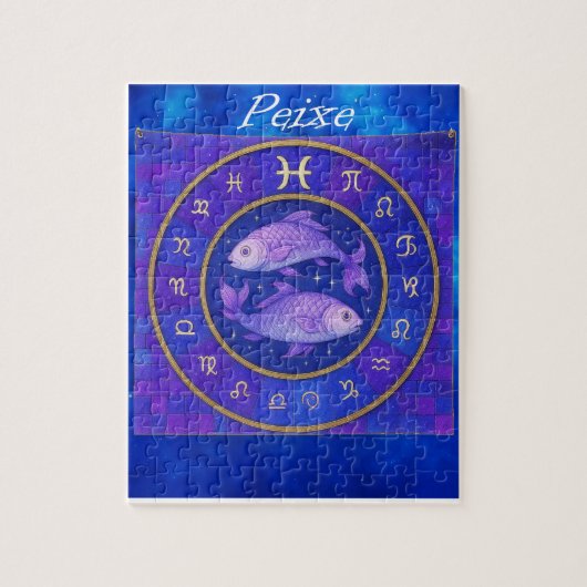 Quebra-Cabeça (Puzzle) Signo de Peixes ジグソーパズル (縦)