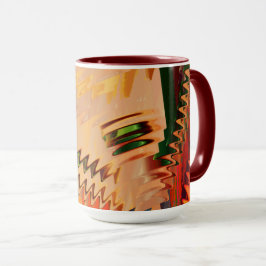 Quebra de cores com zigue zague ou efeito onda マグカップ