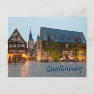 Quedlinburgのナイトフォト ポストカード