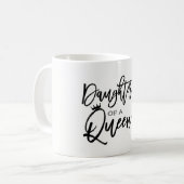QUEENスクリプトの娘モダントレンディーカスタム コーヒーマグカップ (正面左)