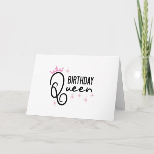 *QUEEN*お客様の誕生日 – 特別に カード (正面)