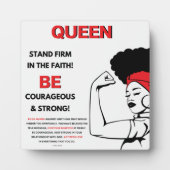 Queen – キリスト教徒の信仰に強く立つ フォトプラーク (正面)