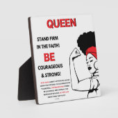 Queen – キリスト教徒の信仰に強く立つ フォトプラーク (正面)