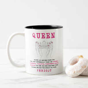 Queen – 驚異的な黒の女性あなた自己愛 ツートーンマグカップ