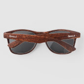 Queen A Wooden Sunglasses – Personalized 2026 サングラス (裏面)