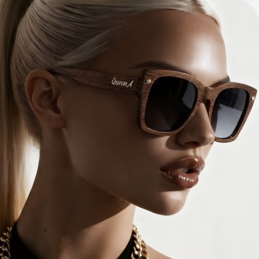 Queen A Wooden Sunglasses – Personalized 2026 サングラス