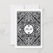 Queen Ace Spades Wedding日付王の招待を救って下さい セーブザデート (裏面)