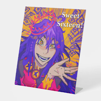 Queen anime sweet sixteen happy birthday 台座サイン