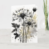 Queen Anne's Lace - Watercolor flowers カード (正面)