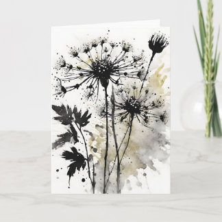 Queen Anne's Lace - Watercolor flowers カード