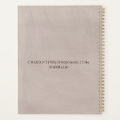 Queen BeeとCrownのスクリプトシグネチャー プランナー手帳 (裏面)