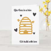 Queen Bee カード (黄色い花)