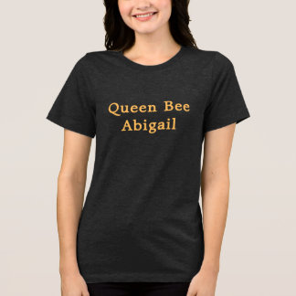 Queen Bee [名前]黒と黄 トライブレンドＴシャツ