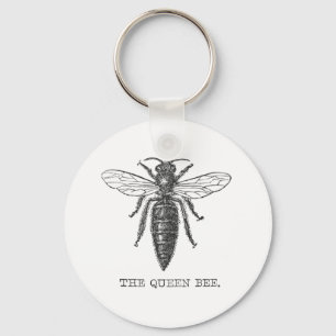 Queen Bee Illustration Bug Insect キーホルダー