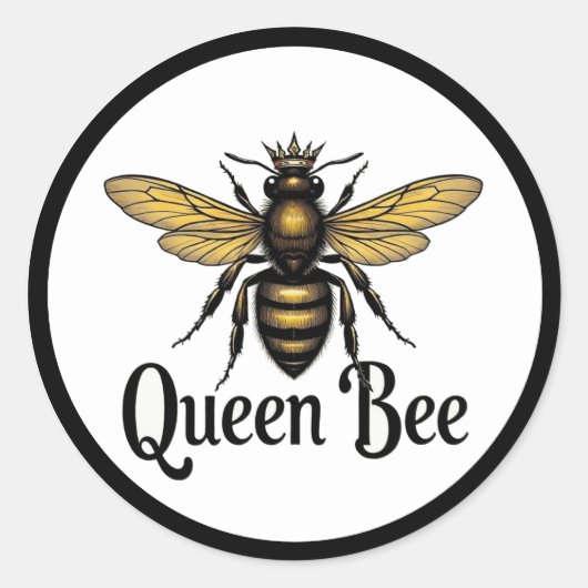 Queen Bee Latte Mug ラウンドシール (正面)