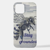 Queen Bee Mosaic Phone Case – Honeycore Geometric  iPhoneケース (裏面)