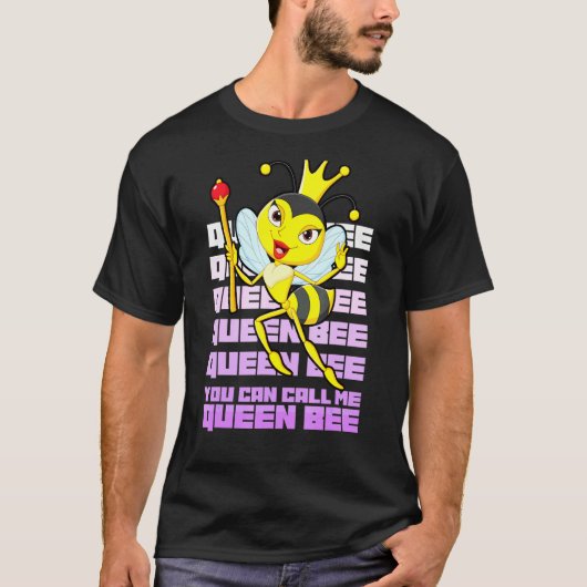 Queen Bee Queen Bee King Bees Diva Tシャツ (正面)