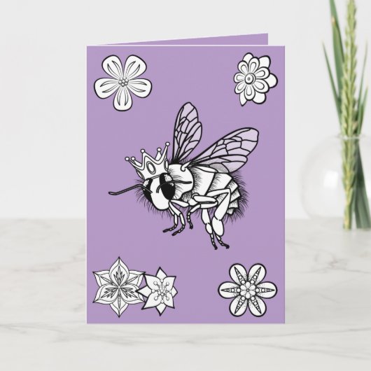 Queen Bee Valentine's Day Card by Sonja A.S. シーズンカード (正面)