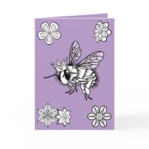 Queen Bee Valentine's Day Card by Sonja A.S.