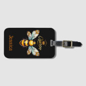Queen Bee Vintage Personalized ラゲッジタグ (正面横)