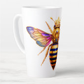 Queen Bee With Crown カフェラテマグ (左アングル)