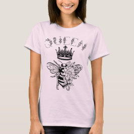 Queen Bee With Crown Tシャツ