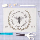 QUEEN BEE YOUR APIARYカスタム HIVE LOGO DECOMPAGE 薄葉紙 (クラフト)