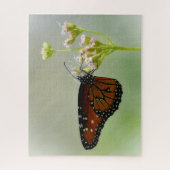 Queen Butterfly on Flowers Nature Big Puzzle ジグソーパズル (縦)